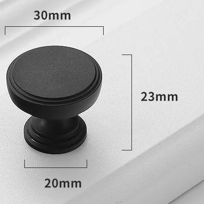 Ronde Meubelknoppen Mat Zwart | Restyleshop