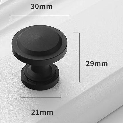 Ronde Meubelknoppen Mat Zwart | Restyleshop