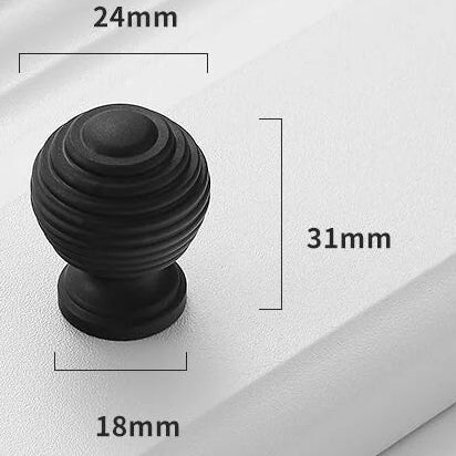 Ronde Meubelknoppen Mat Zwart | Restyleshop
