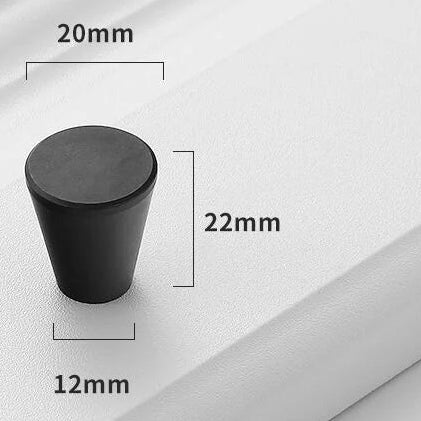 Ronde Meubelknoppen Mat Zwart | Restyleshop
