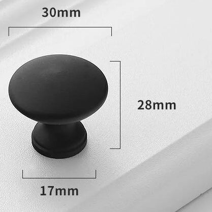 Ronde Meubelknoppen Mat Zwart | Restyleshop