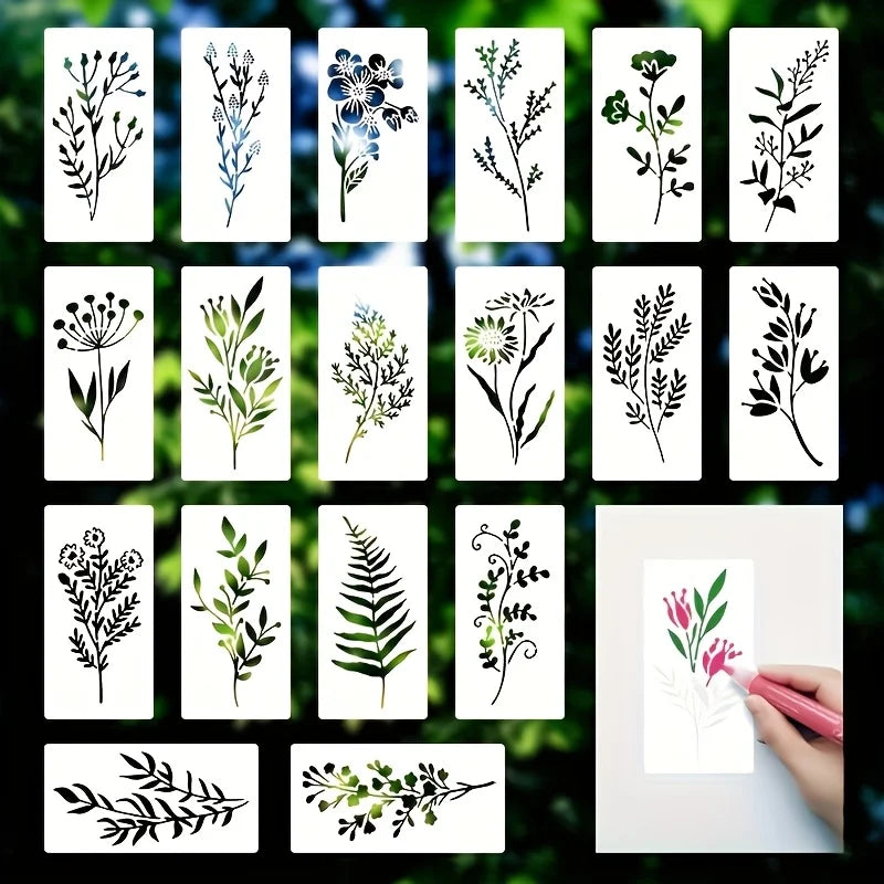 Stencils Set 18 Stuks – Patronen voor Meubels & Muren | Restyleshop
