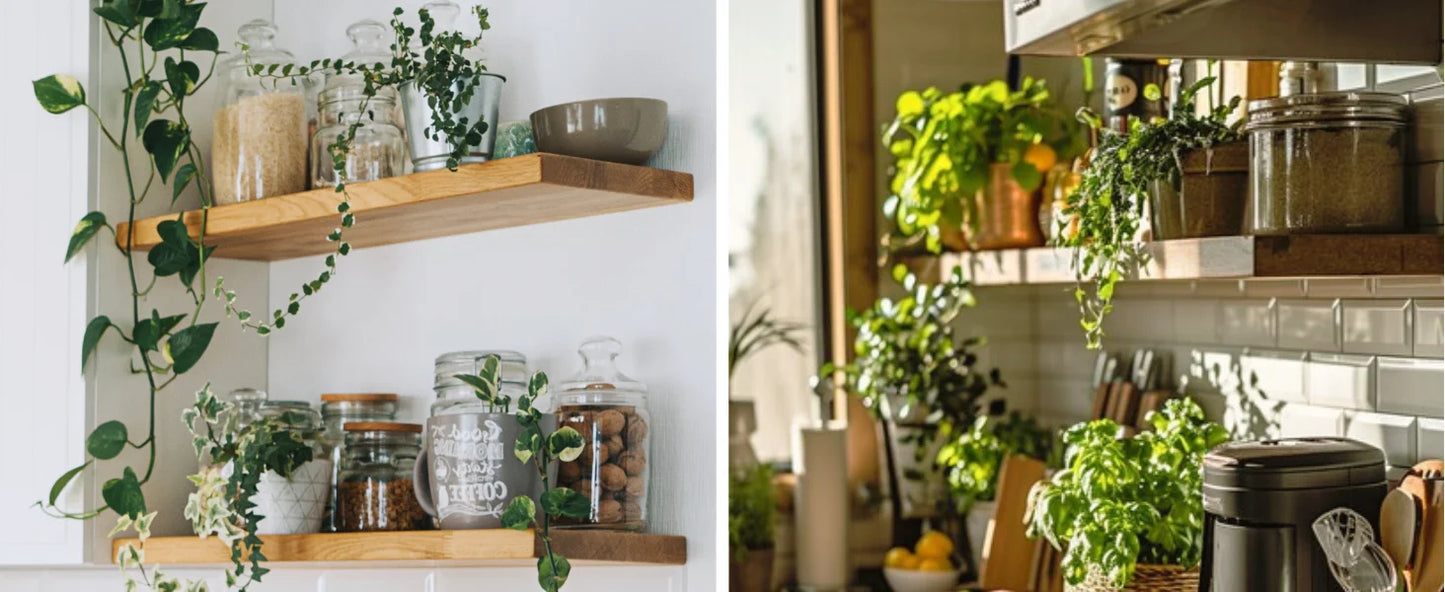Onzichtbare Plankdragers – Set van 4 | Zwevend Effect