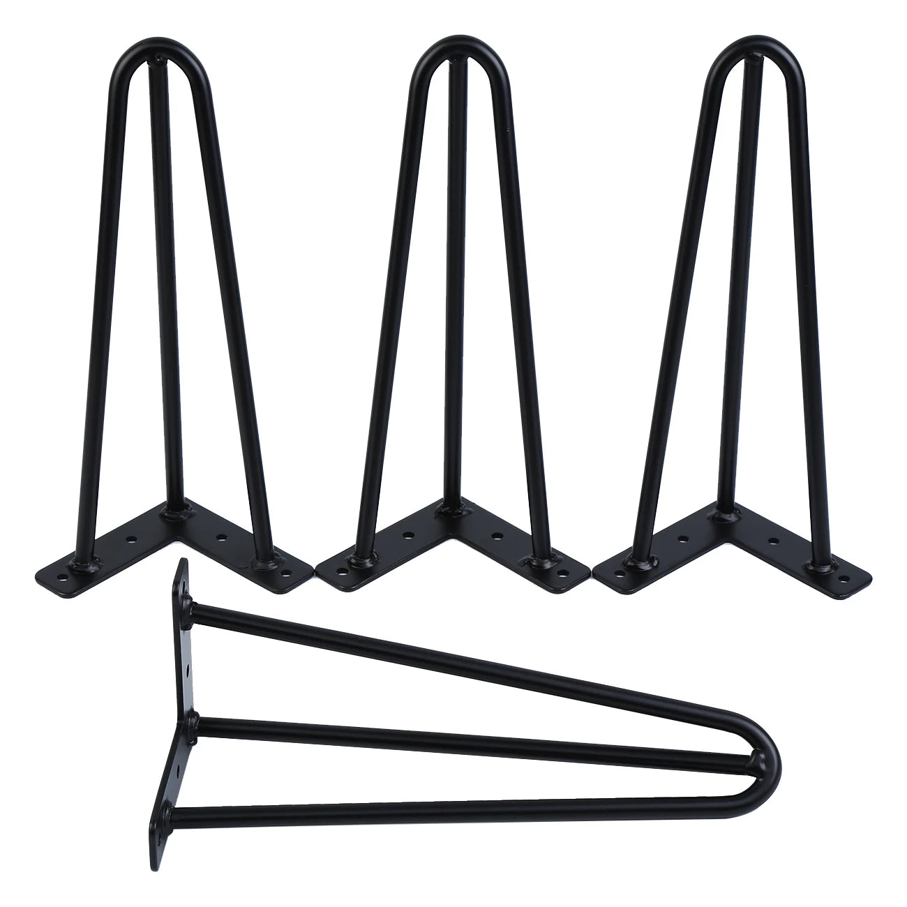 Hairpin Poten 4 Stuks – Industrieel Staal | Restyleshop