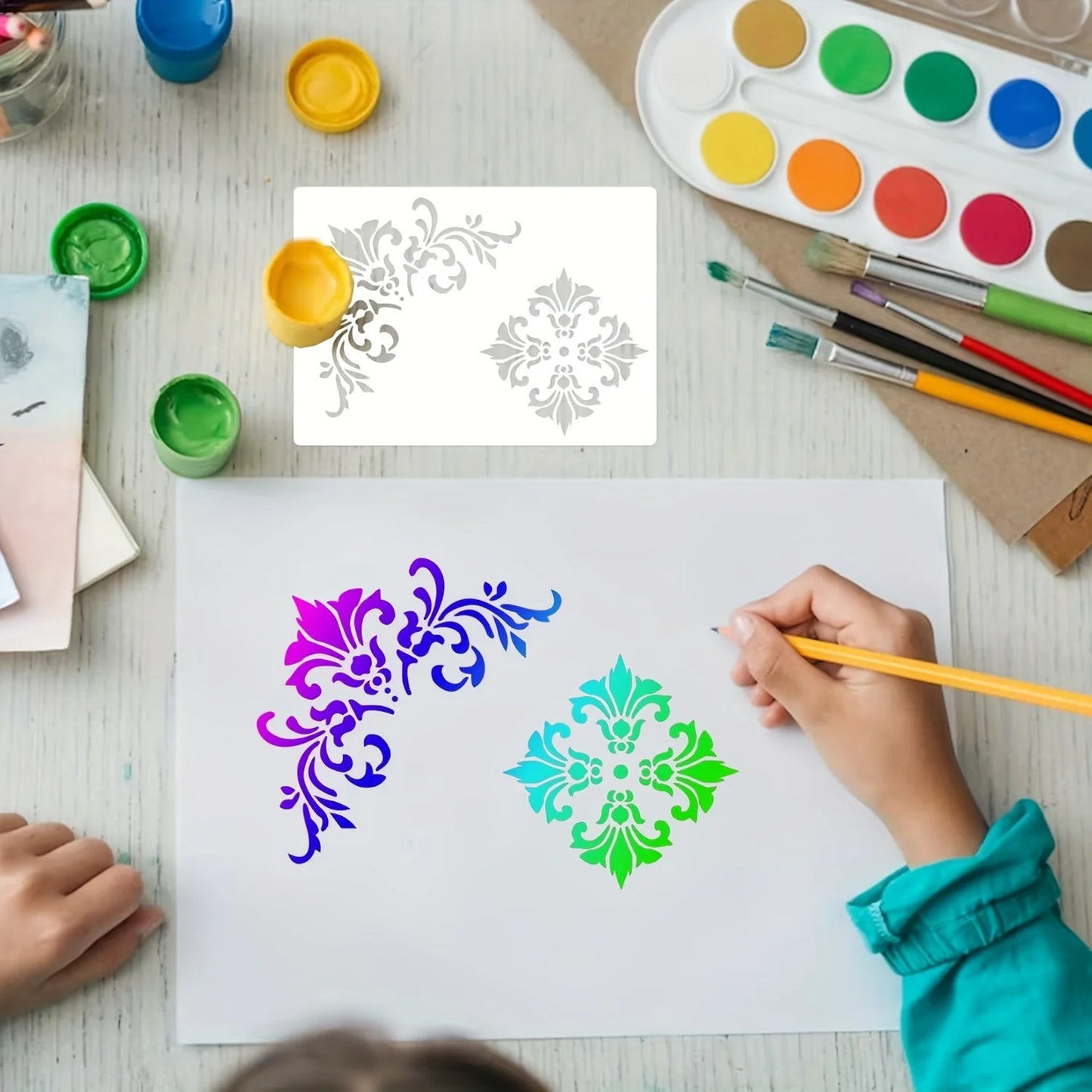 Stencils Set 6 Stuks – Patronen voor Meubels & Muren | Restyleshop