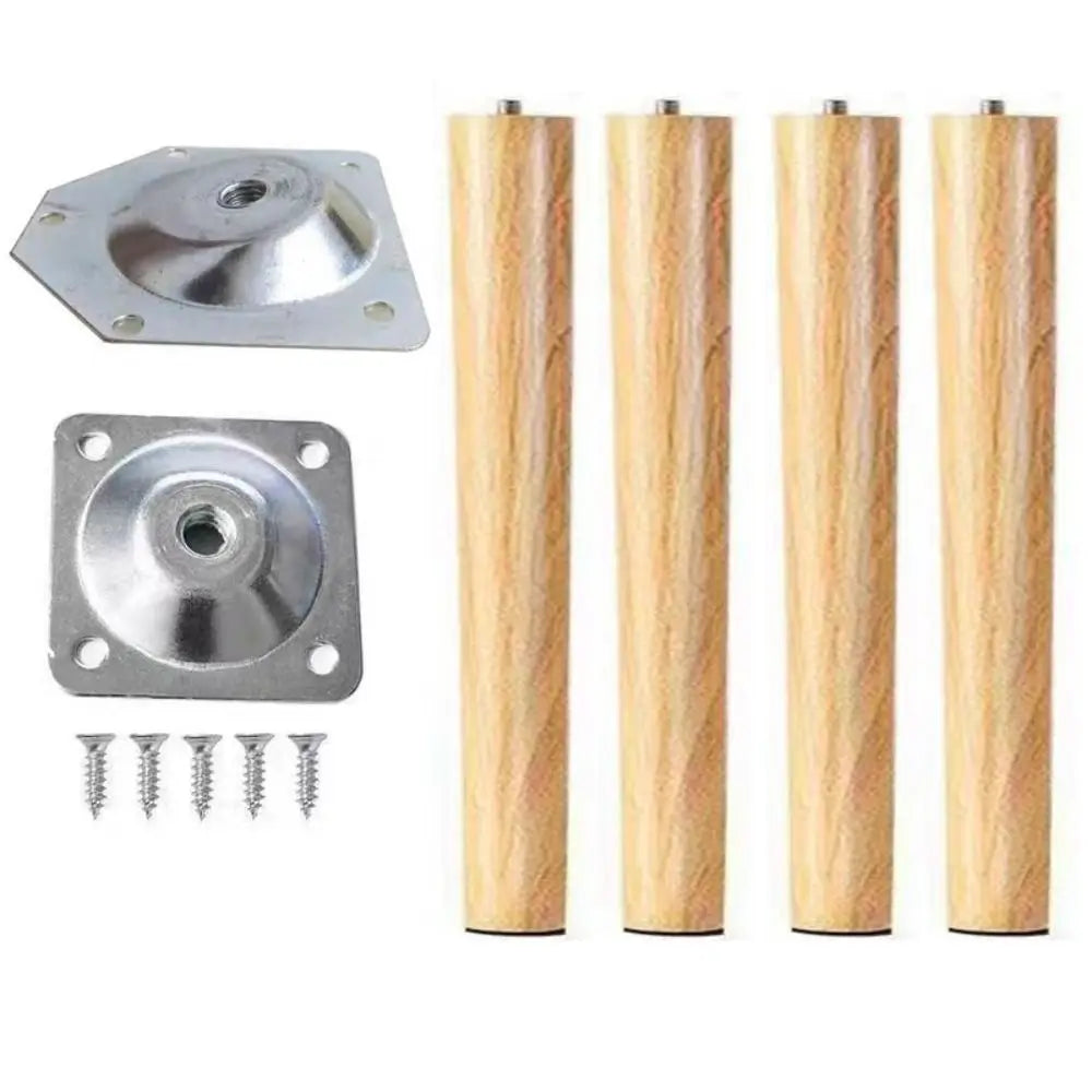 Houten Meubelpoten 4 Stuks – Warm & Natuurlijk | Restyleshop