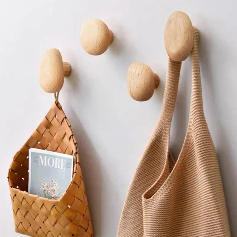 Houten Kapstokhaakjes – Natuurlijk & Warm | Restyleshop
