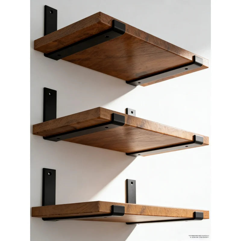 Industriële J-vormige Plankdrager – Heavy Duty Staal | Restyleshop